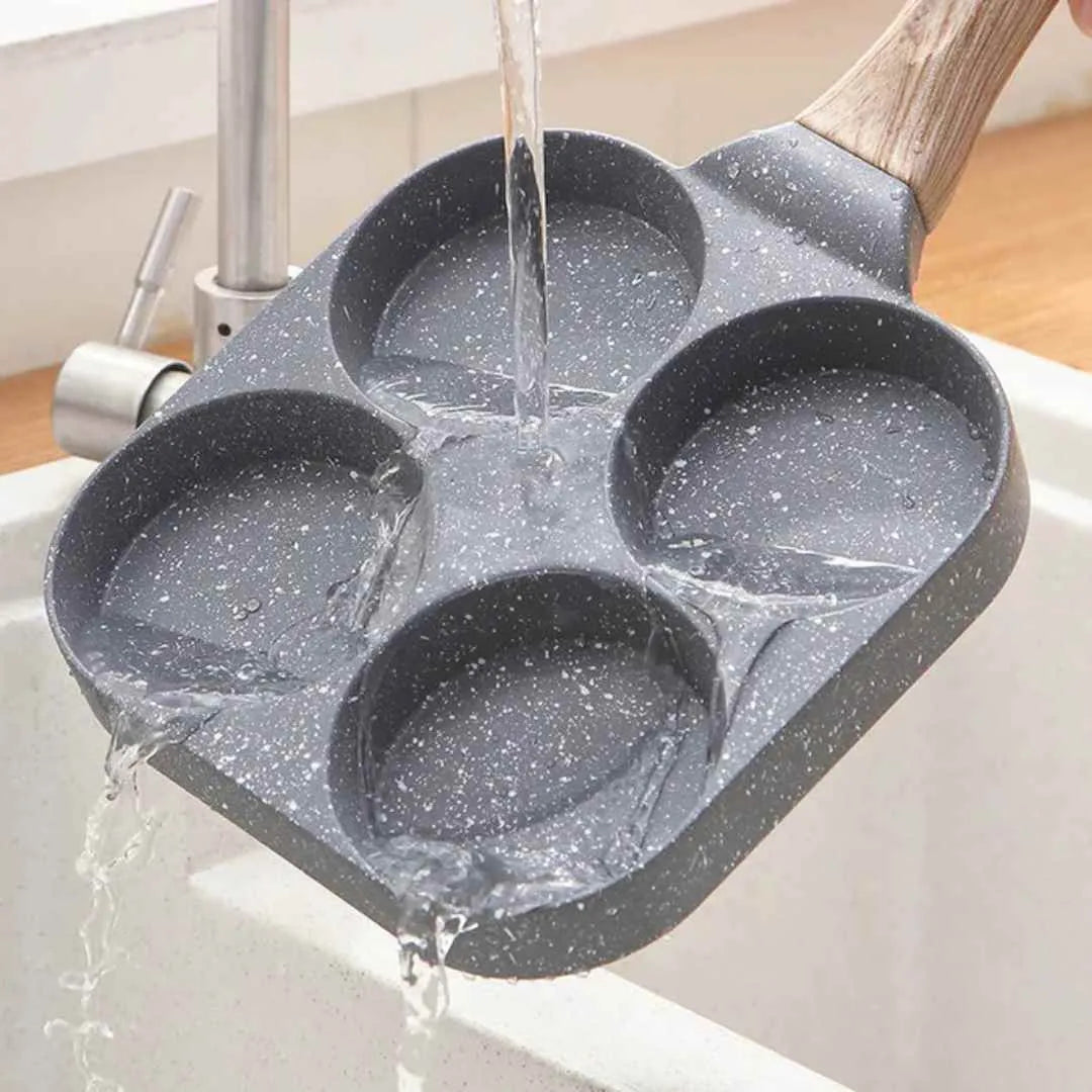 Frigideira Antiaderente para Ovos 4 Furos - MHX™