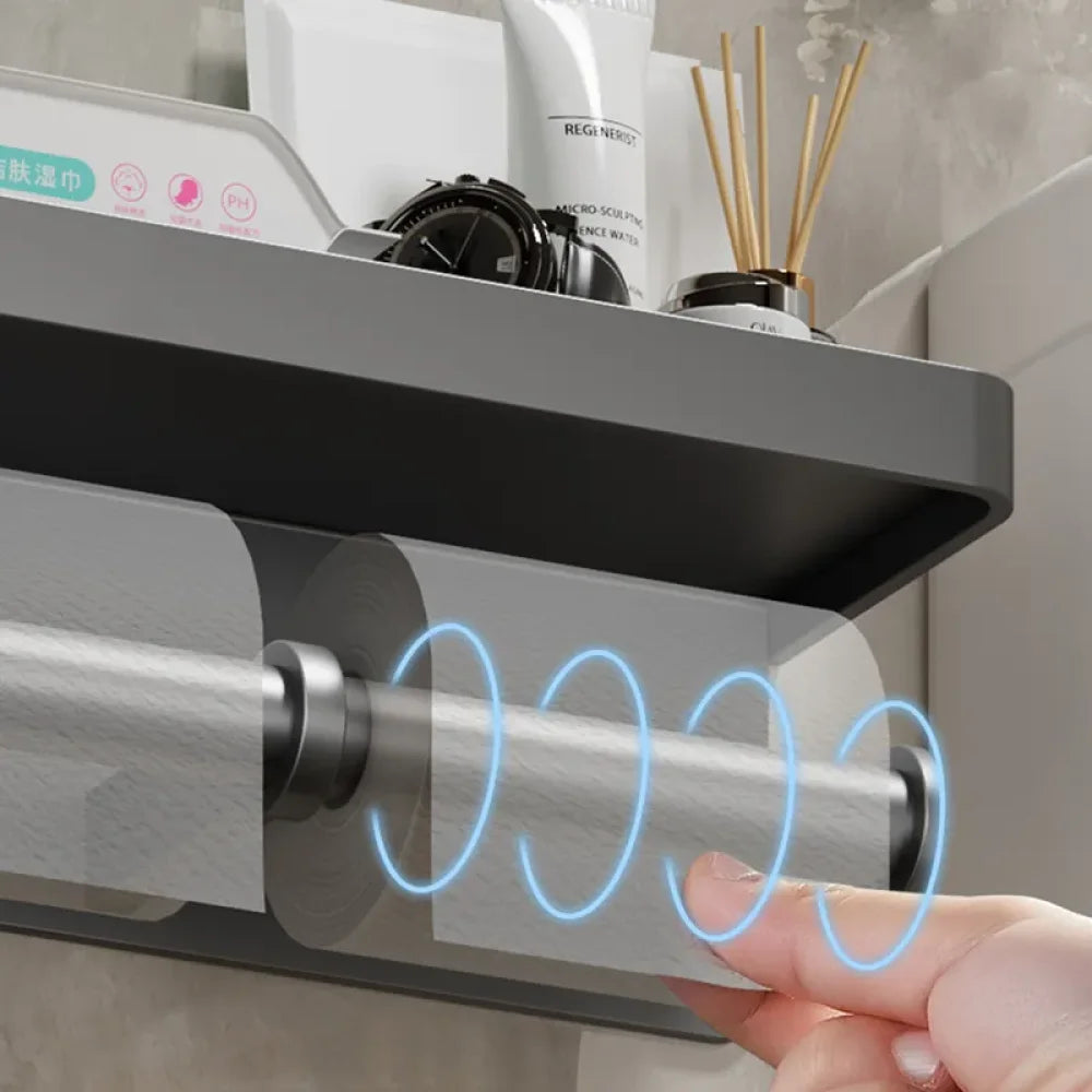 Suporte de Papel Higiênico com Apoio de Celular - MHX™