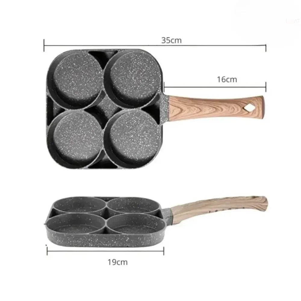 Frigideira Antiaderente para Ovos 4 Furos - MHX™